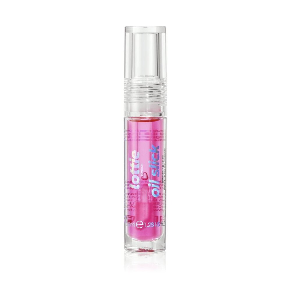 Lottie London Oil Slick, 100% Vegan Lip Oil, Extra Cherries, 0.12 fl oz